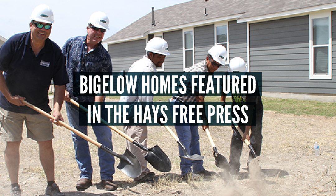 Bigelow Homes Featured in the Hays Free Press