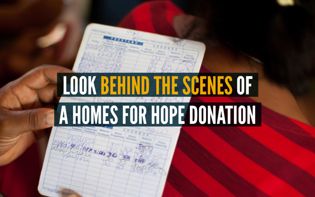 Look Behind The Scenes of Homes for Hope Donations