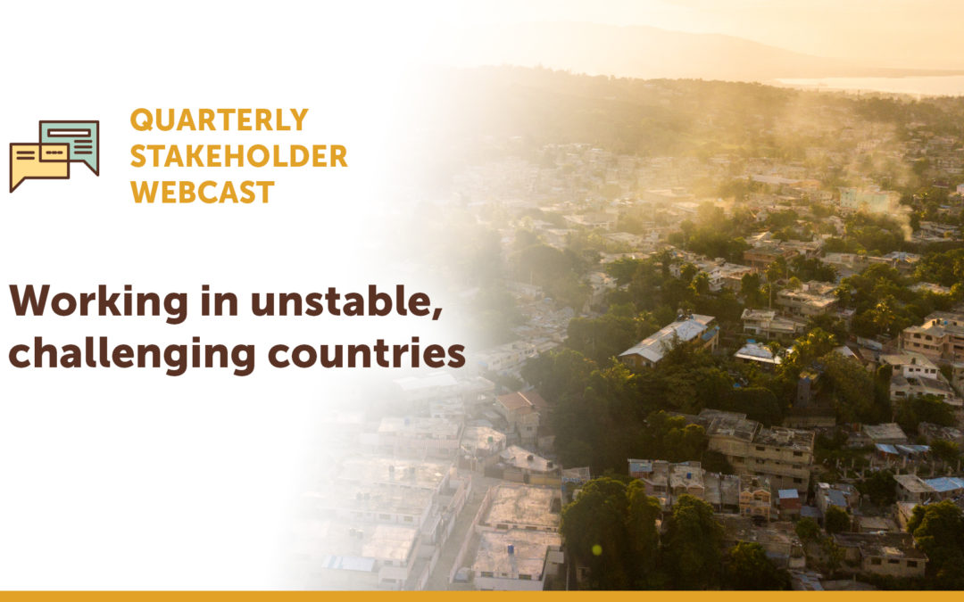 Join The HOPE International Quarterly Stakeholder Live Webcast