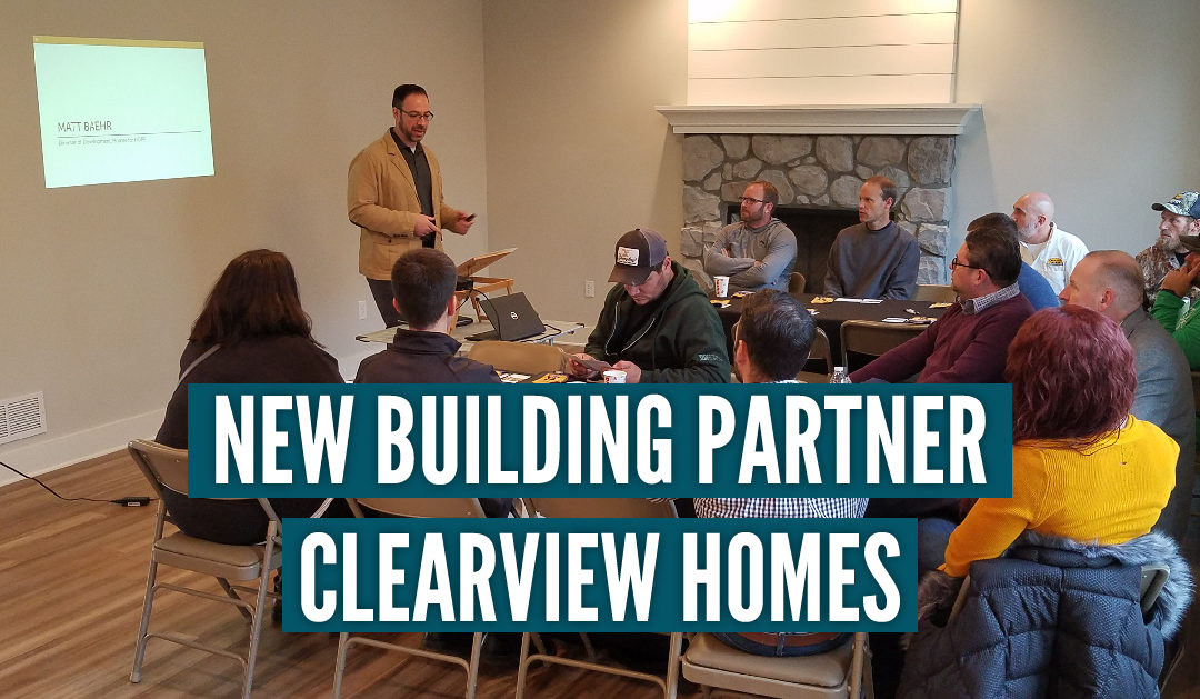 Homes for HOPE Newest Building Partner, Clearview Homes
