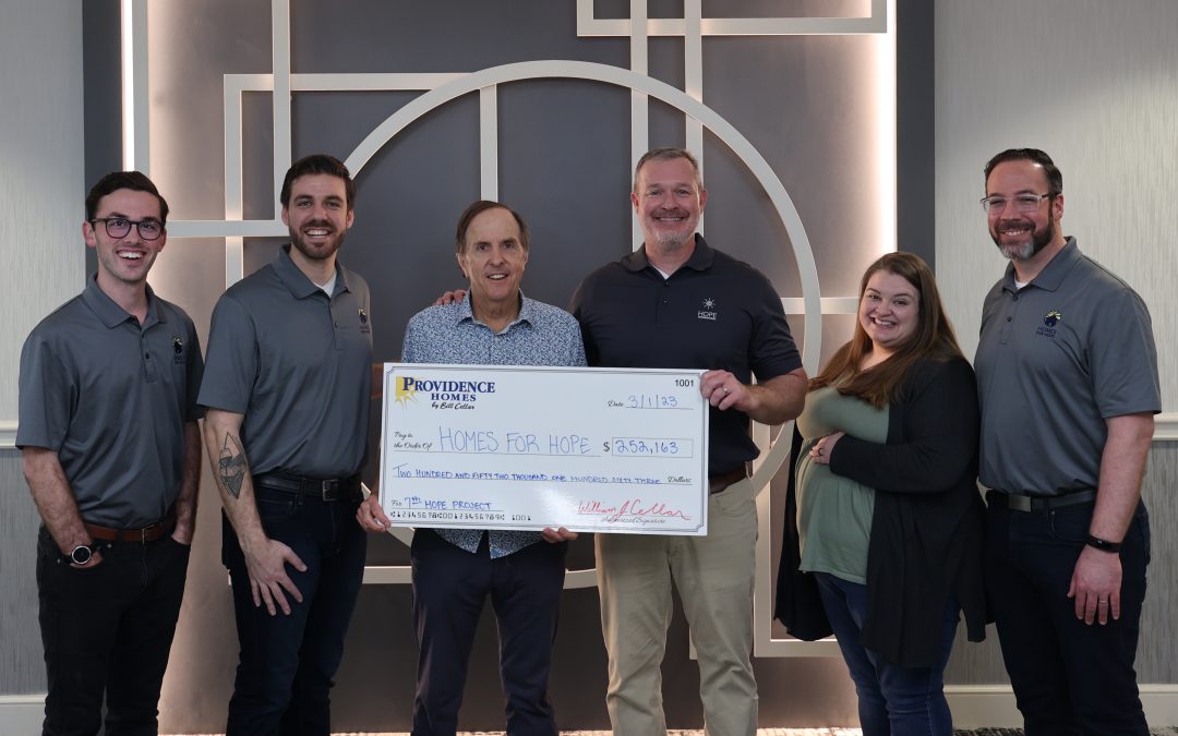 Providence Homes Celebrates 20 Years of Partnership with Homes for HOPE